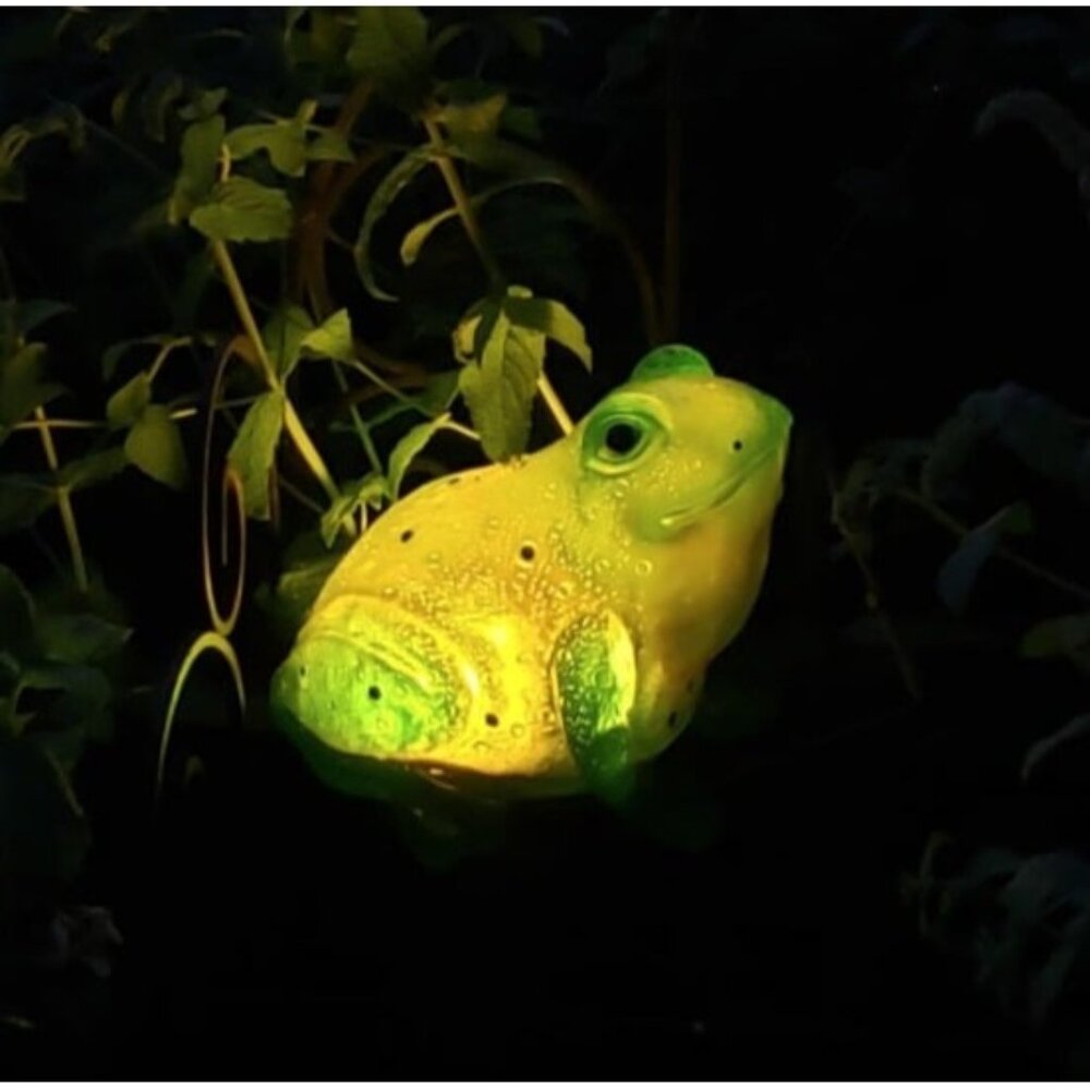 Solar Frog Light Garden Outdoor Decoration for Lawn Patio Backyard